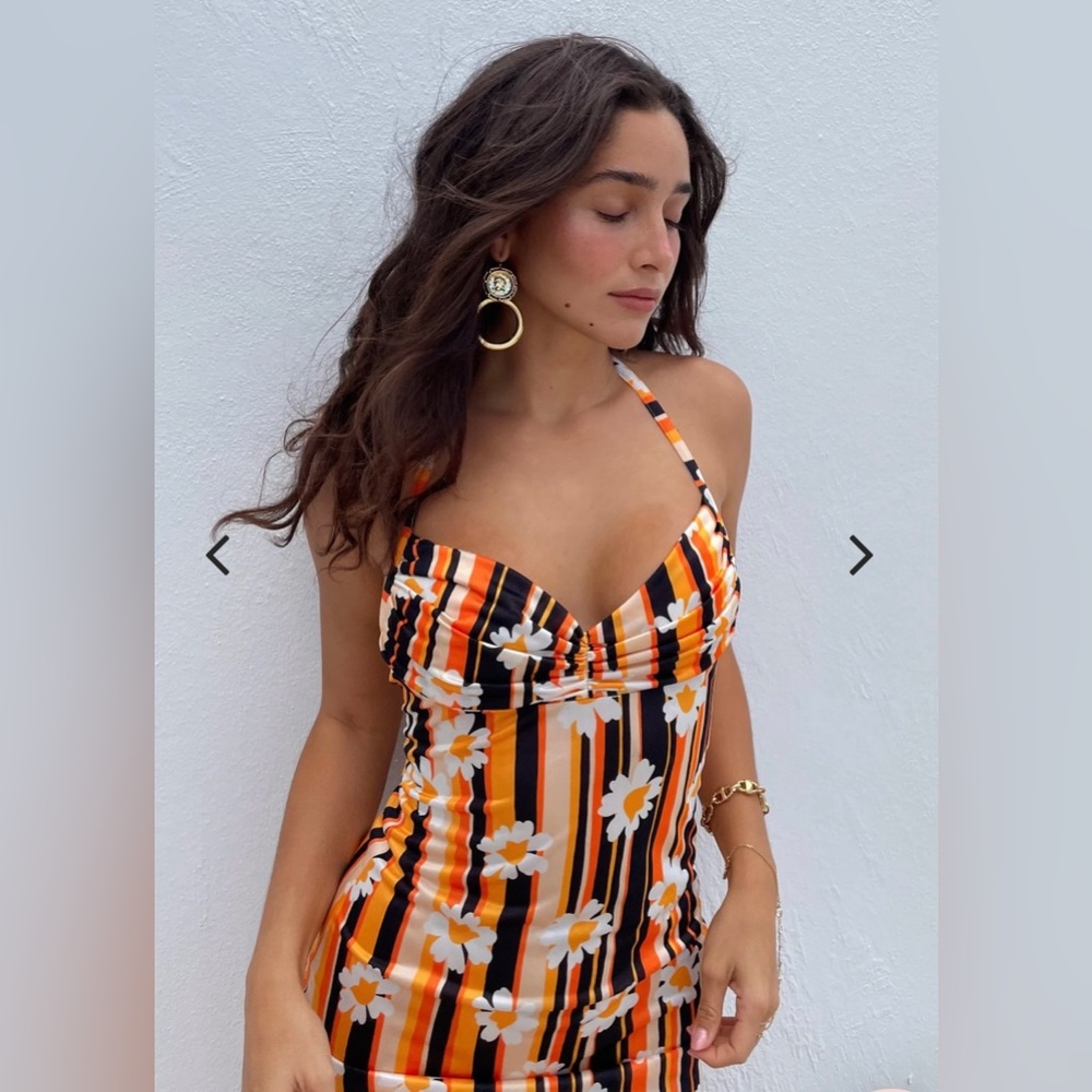 Vanessa Mooney Harlow dress in the Sunset Daisy print